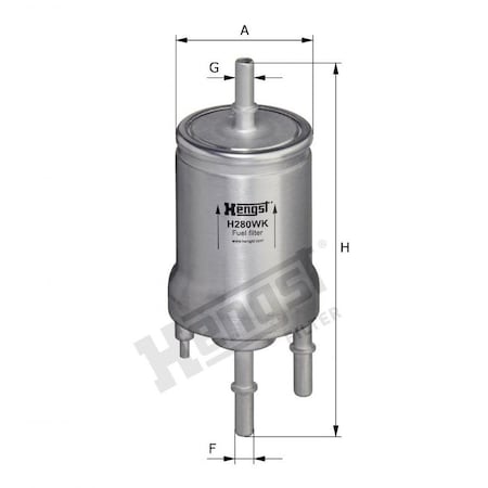 Hengst Fuel Filter, H280Wk H280WK